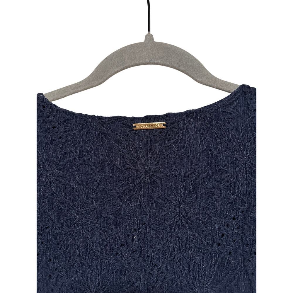 Michael Kors Navy Blue Embroidered Dress M - Picture 8 of 9